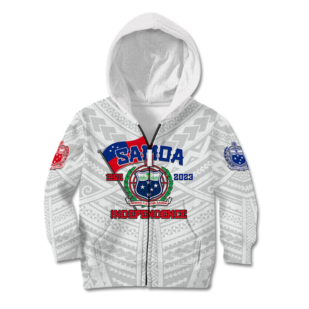 Samoa Independence Kid Hoodie 2023 White Style LT6 - Wonder Print Shop
