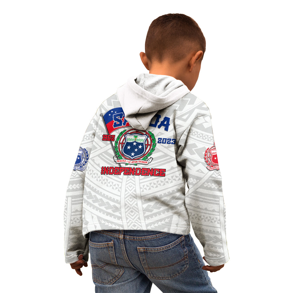 Samoa Independence Kid Hoodie 2023 White Style LT6 - Wonder Print Shop