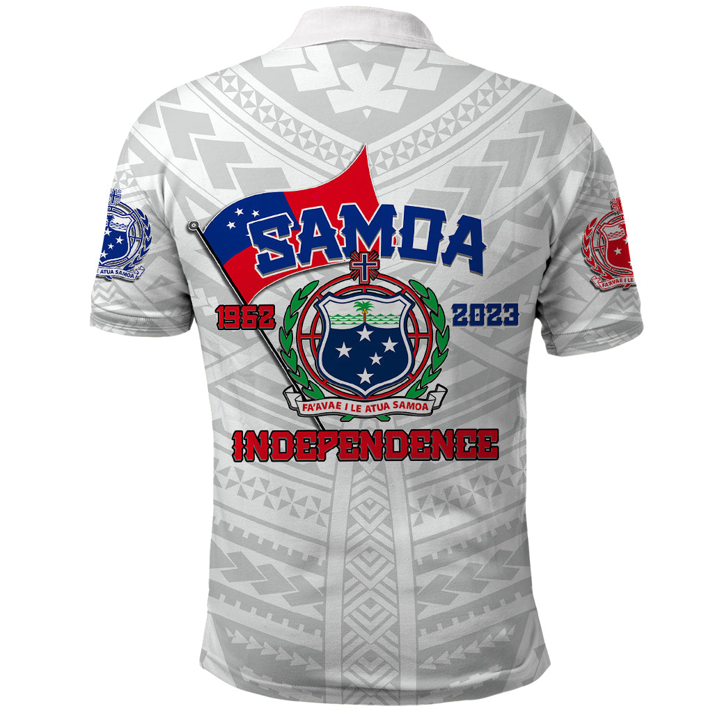 Samoa Independence Polo Shirt 2023 White Style LT6 - Wonder Print Shop