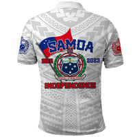 Samoa Independence Polo Shirt 2023 White Style LT6 - Wonder Print Shop