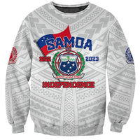 Samoa Independence Sweatshirt 2023 White Style LT6 - Wonder Print Shop