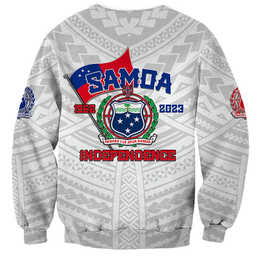 Samoa Independence Sweatshirt 2023 White Style LT6 - Wonder Print Shop