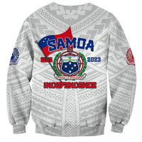 Samoa Independence Sweatshirt 2023 White Style LT6 - Wonder Print Shop