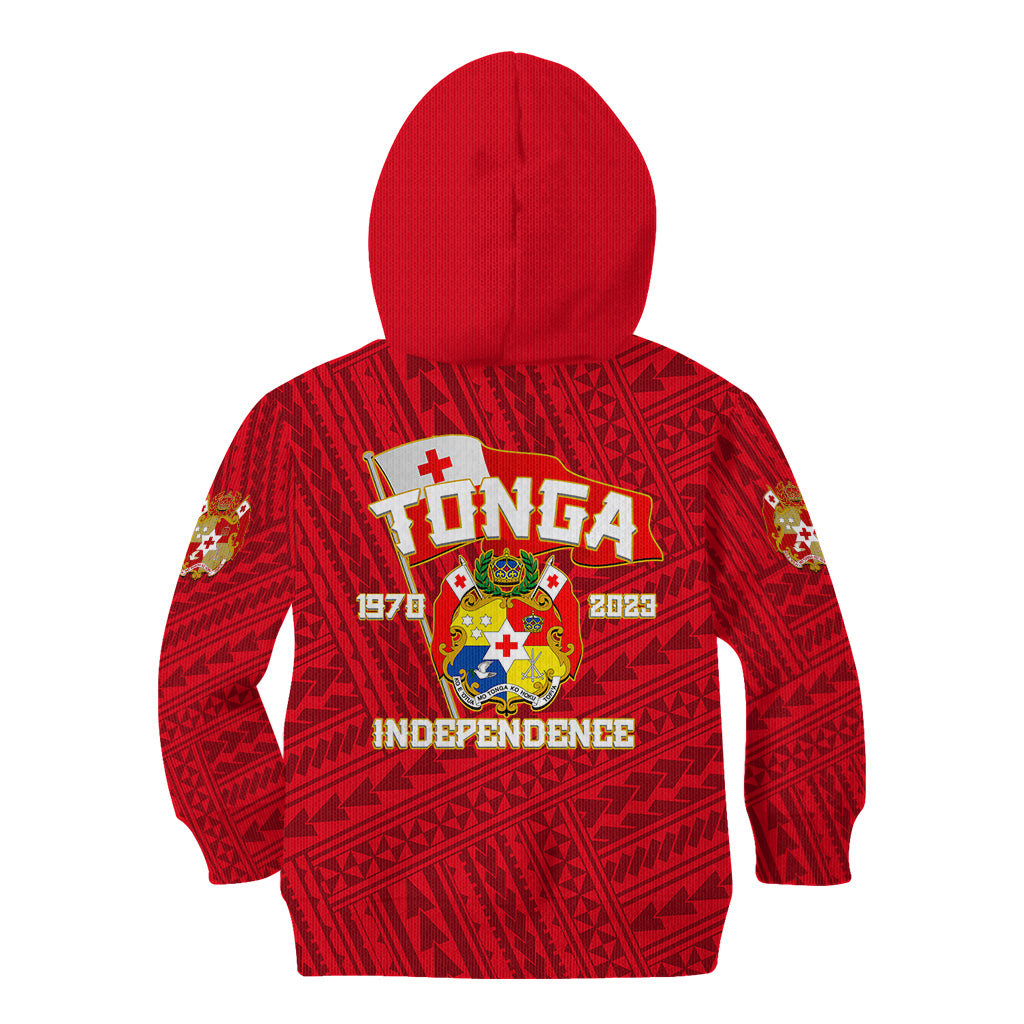 Tonga Independence Kid Hoodie 2023 Red Style LT6 - Wonder Print Shop