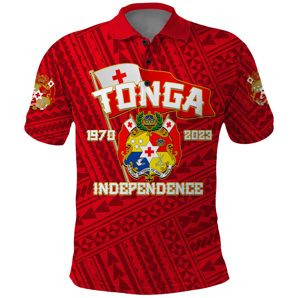 Tonga Independence Polo Shirt 2023 Red Style LT6 - Wonder Print Shop