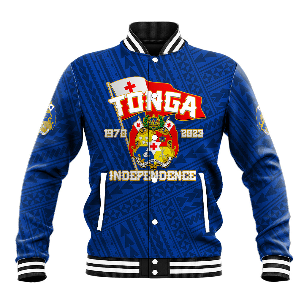 Tonga Independence Baseball Jacket 2023 Blue Style LT6 - Wonder Print Shop