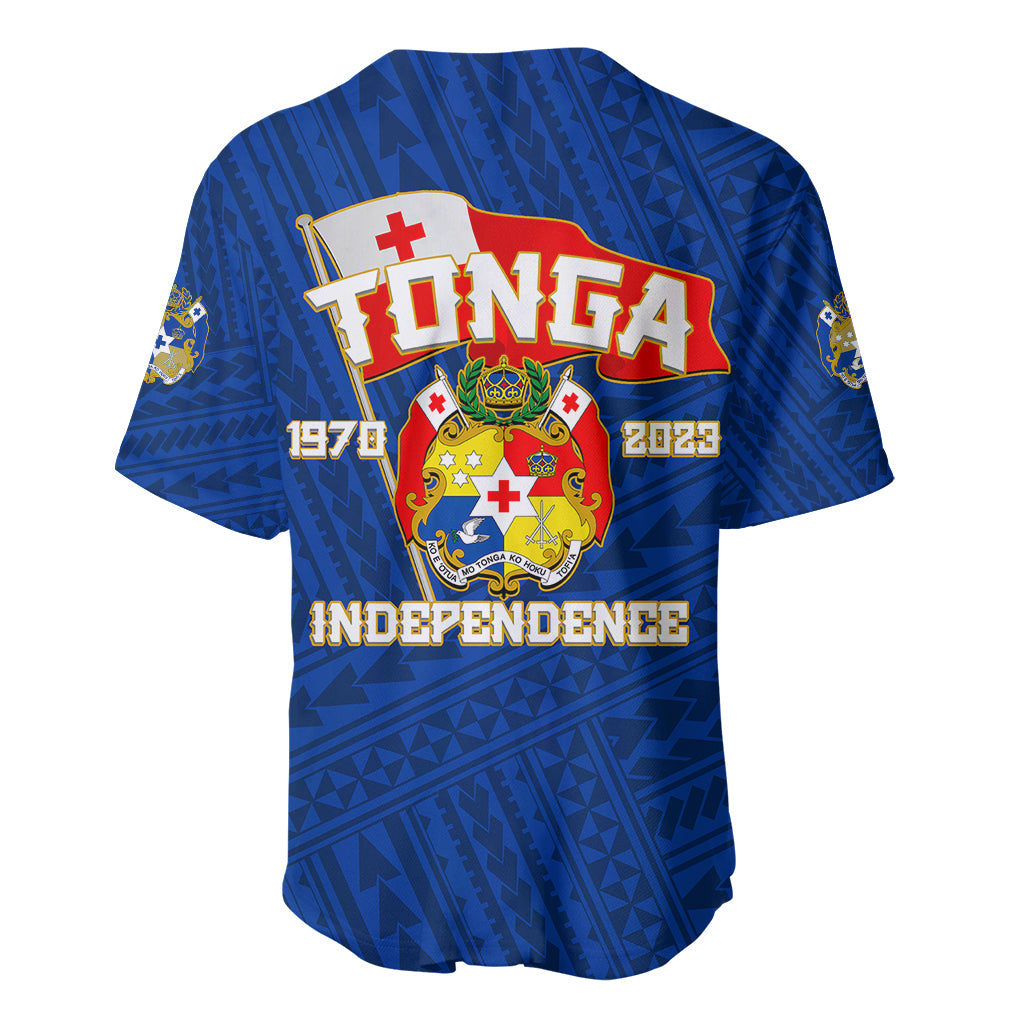 Tonga Independence Baseball Jersey 2023 Blue Style LT6 - Wonder Print Shop