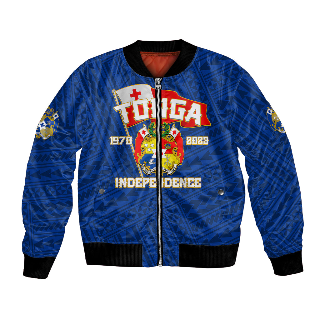 Tonga Independence Bomber Jacket 2023 Blue Style LT6 - Wonder Print Shop