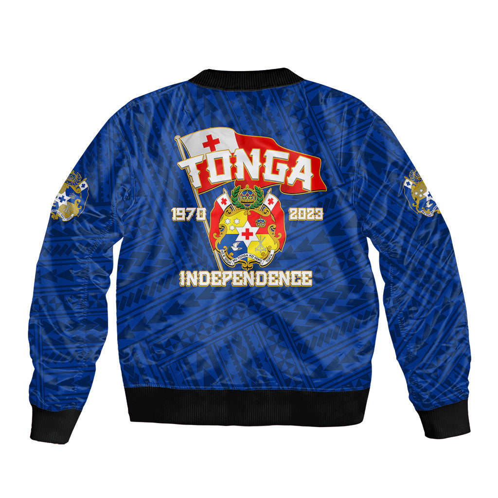 Tonga Independence Bomber Jacket 2023 Blue Style LT6 - Wonder Print Shop