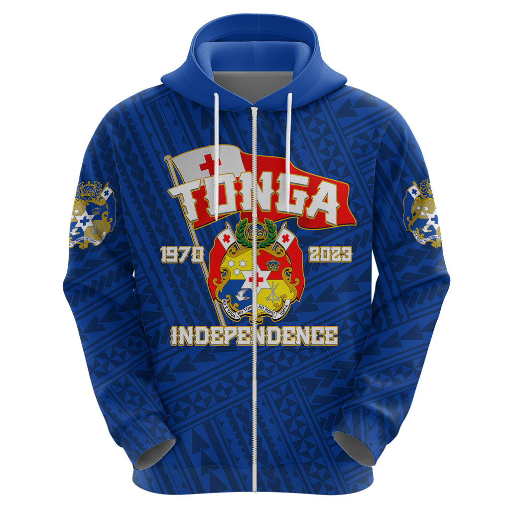 Tonga Independence Hoodie 2023 Blue Style LT6 - Wonder Print Shop