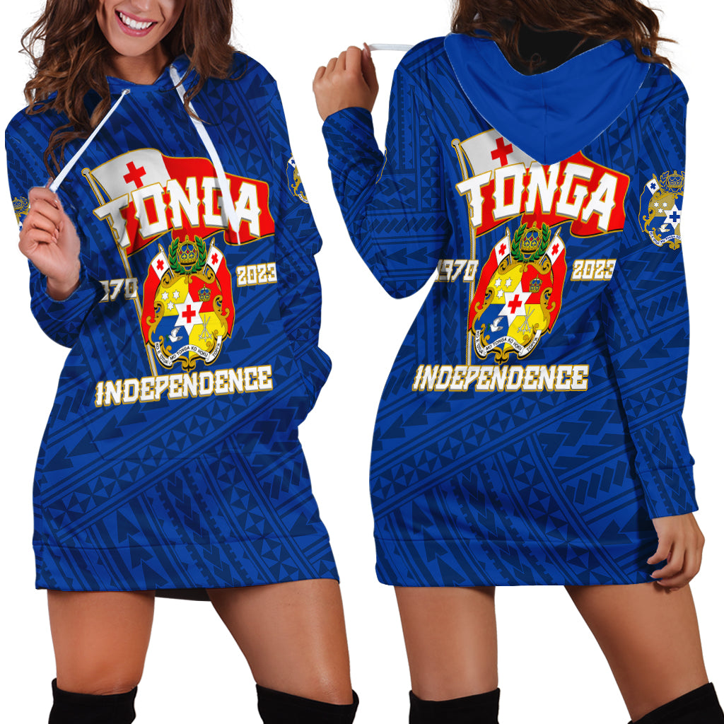 Tonga Independence Hoodie Dress 2023 Blue Style LT6 - Wonder Print Shop