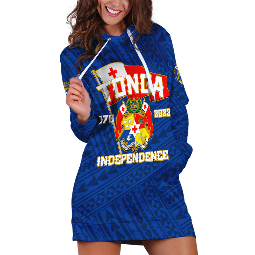 Tonga Independence Hoodie Dress 2023 Blue Style LT6 - Wonder Print Shop