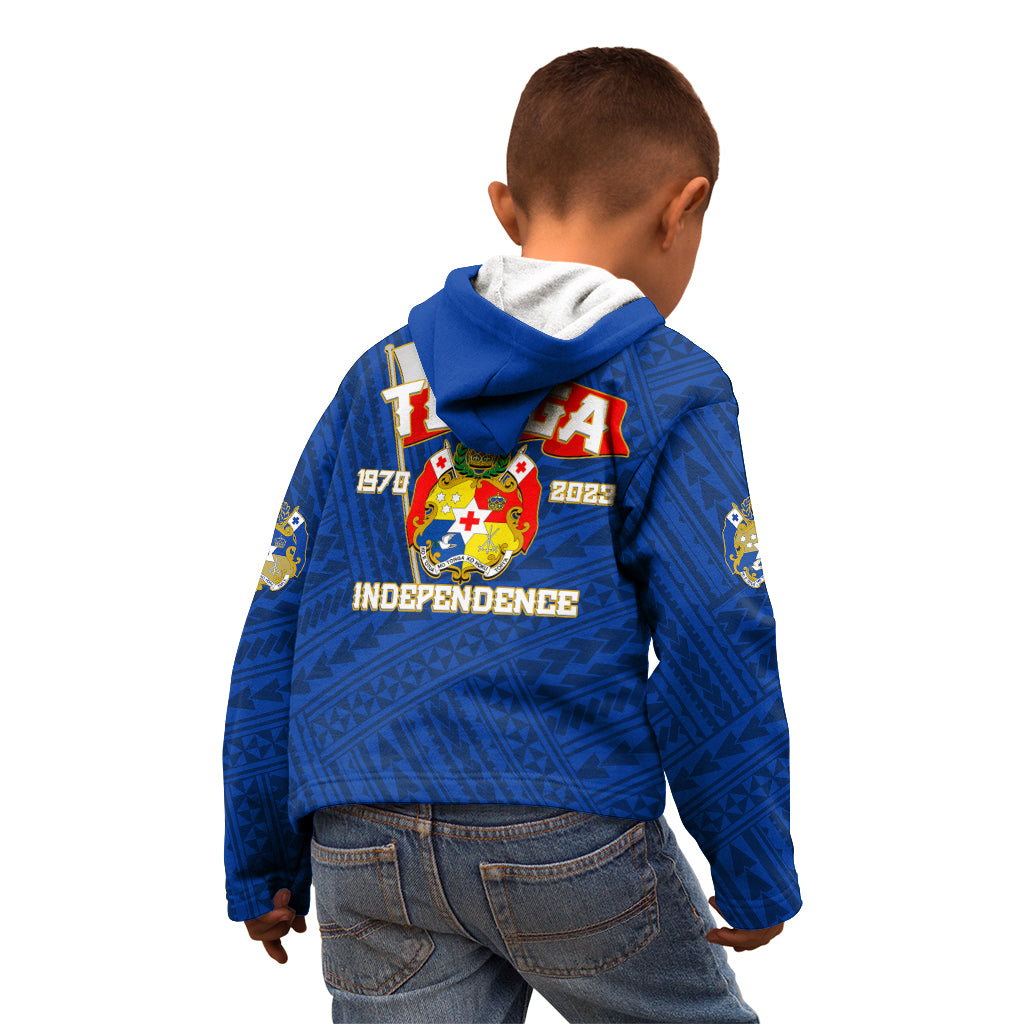 Tonga Independence Kid Hoodie 2023 Blue Style LT6 - Wonder Print Shop