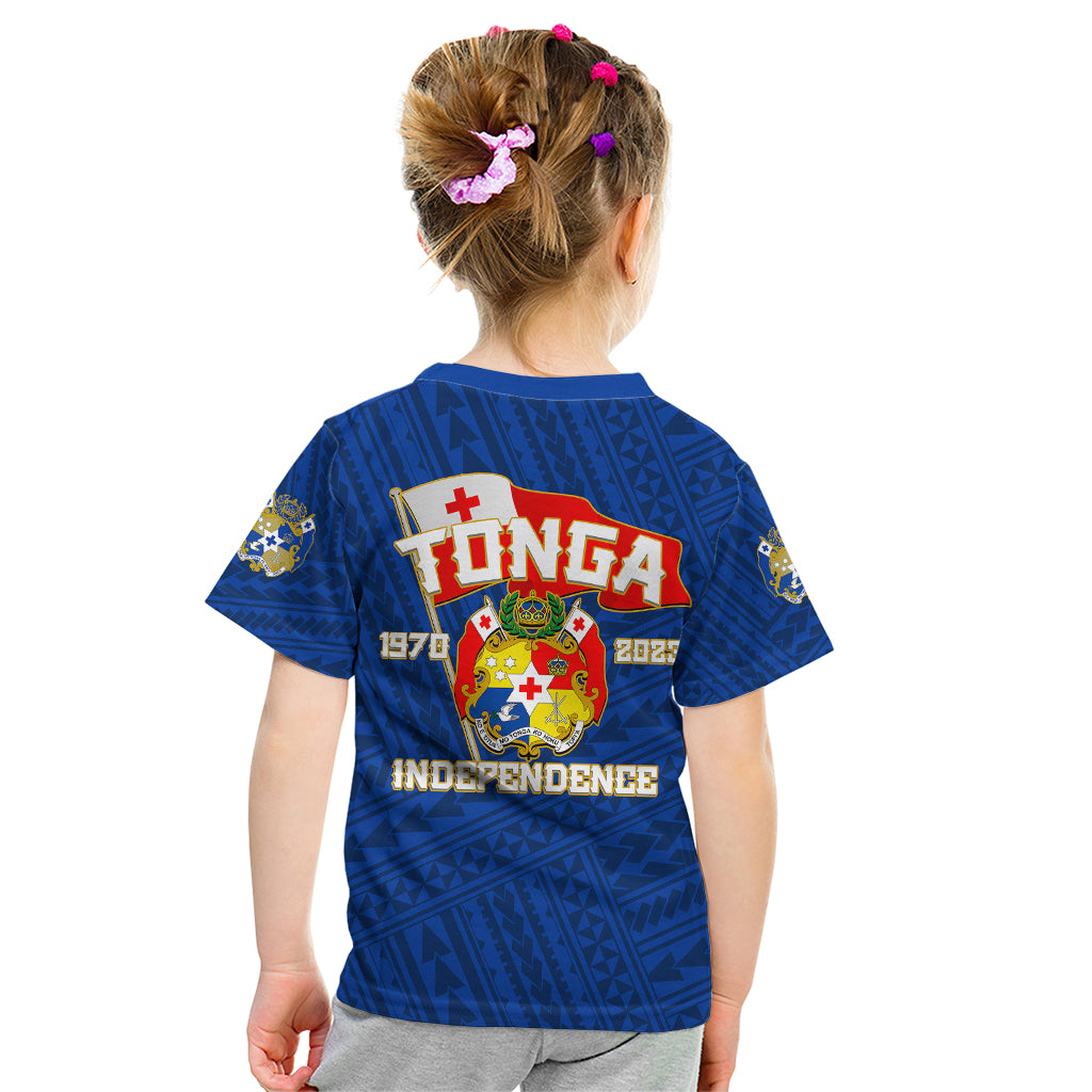 Tonga Independence Kid T Shirt 2023 Blue Style LT6 - Wonder Print Shop
