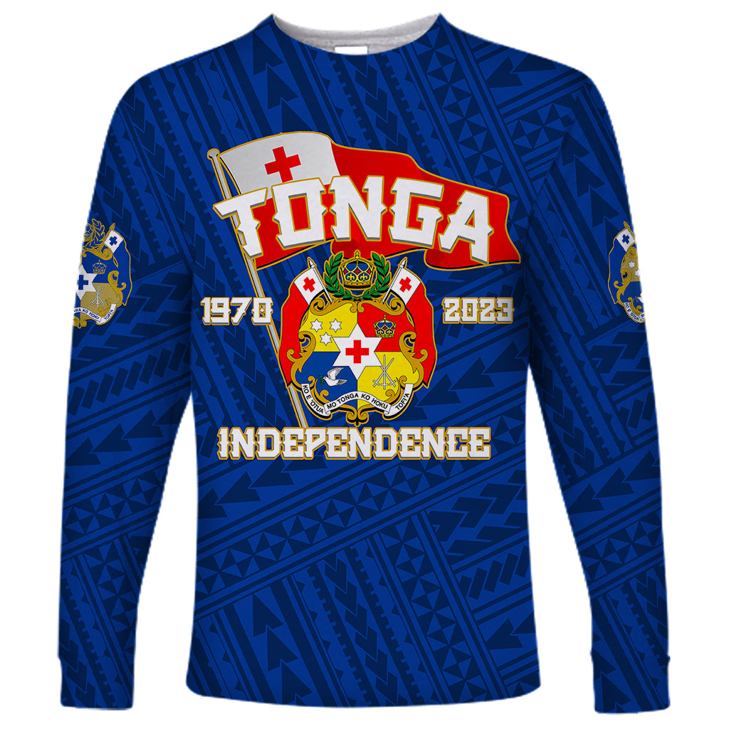 Tonga Independence Long Sleeve Shirt 2023 Blue Style LT6 - Wonder Print Shop