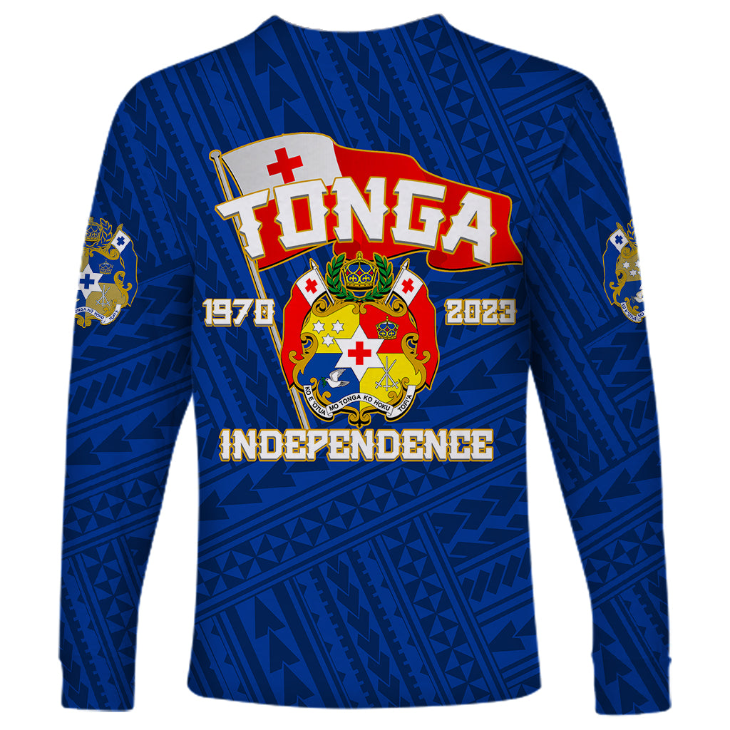 Tonga Independence Long Sleeve Shirt 2023 Blue Style LT6 - Wonder Print Shop