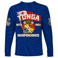 Tonga Independence Long Sleeve Shirt 2023 Blue Style LT6 - Wonder Print Shop