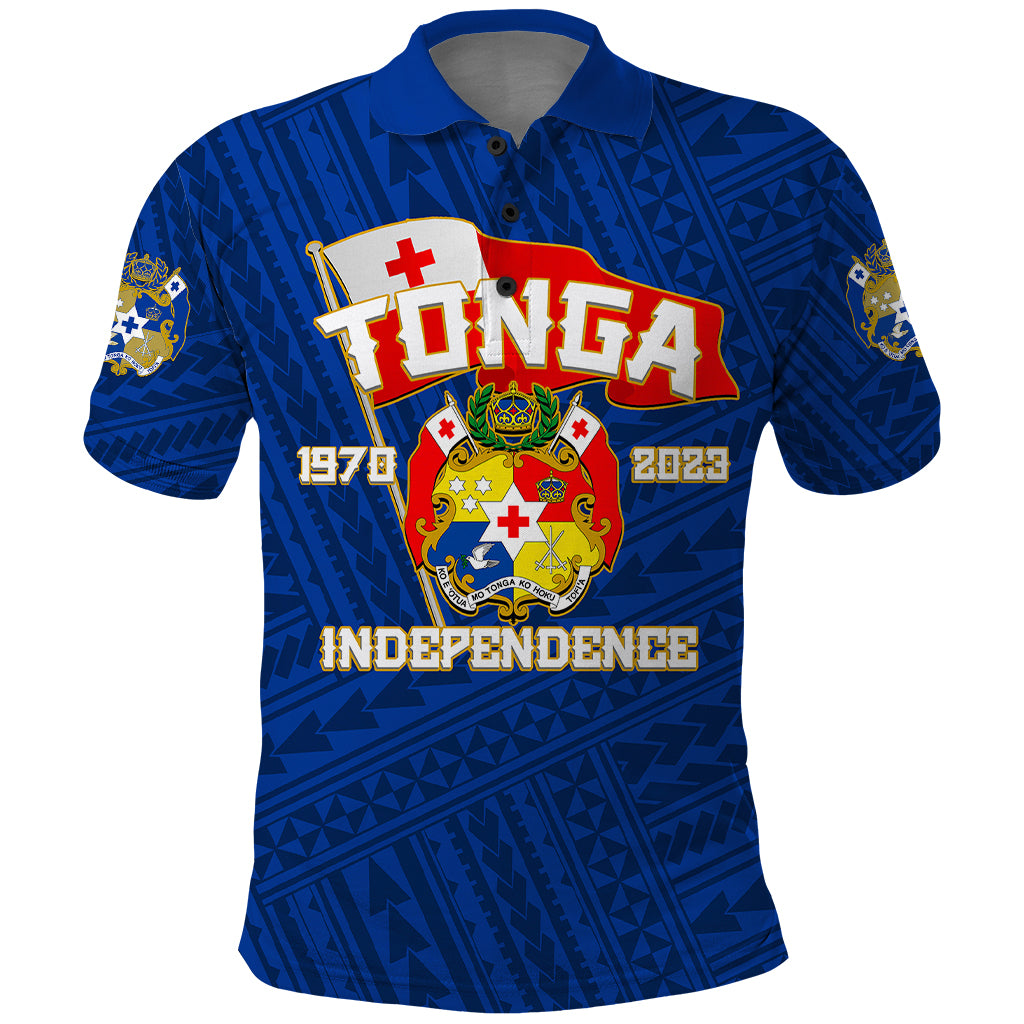 Tonga Independence Polo Shirt 2023 Blue Style LT6 - Wonder Print Shop