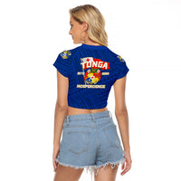 Tonga Independence Raglan Cropped T Shirt 2023 Blue Style LT6 - Wonder Print Shop