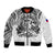 (Custom Personalised) Haiti Bomber Jacket Polynesian Neg Maron White Style LT6 - Wonder Print Shop