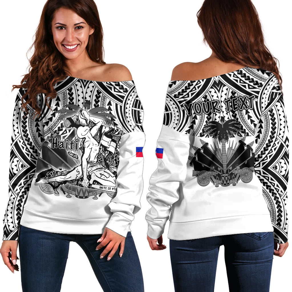 custom-personalised-haiti-off-shoulder-sweater-polynesian-neg-maron-white-style