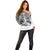 (Custom Personalised) Haiti Off Shoulder Sweater Polynesian Neg Maron White Style LT6 - Wonder Print Shop