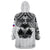 (Custom Personalised) Haiti Wearable Blanket Hoodie Polynesian Neg Maron White Style LT6 - Wonder Print Shop
