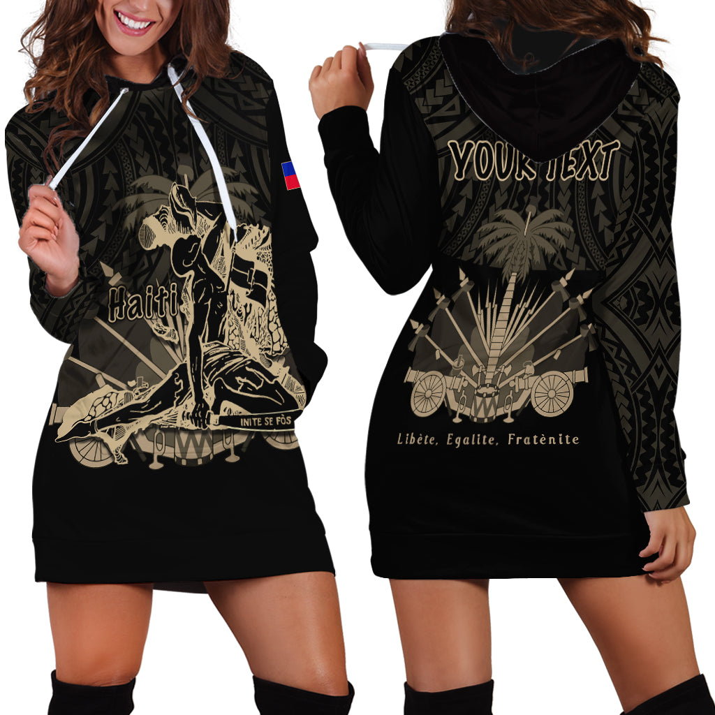 custom-personalised-haiti-hoodie-dress-polynesian-neg-maron-black-style