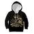 (Custom Personalised) Haiti Kid Hoodie Polynesian Neg Maron Black Style LT6 - Wonder Print Shop