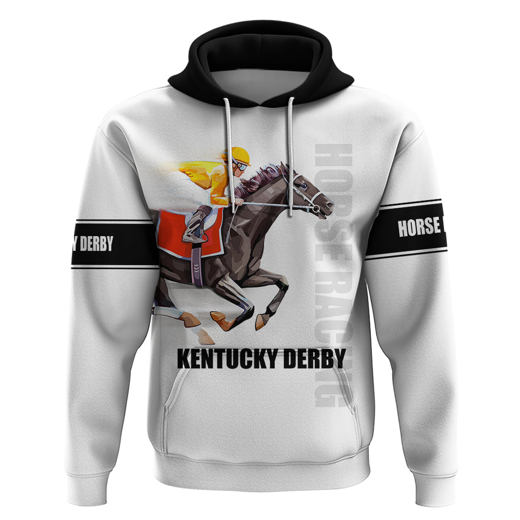 Kentucky Horse Racing Hoodie Sporty Style White LT6 - Wonder Print Shop