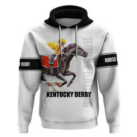 Kentucky Horse Racing Hoodie Sporty Style White LT6 - Wonder Print Shop
