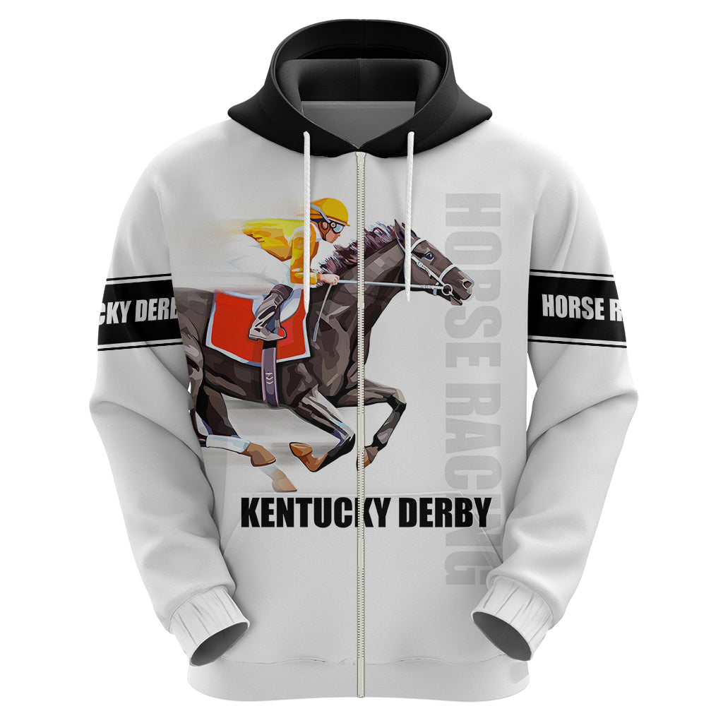Kentucky Horse Racing Hoodie Sporty Style White LT6 - Wonder Print Shop