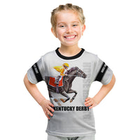 Kentucky Horse Racing Kid T Shirt Sporty Style White LT6 - Wonder Print Shop