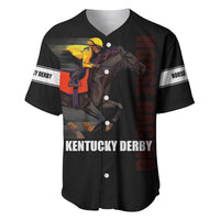 Kentucky Horse Racing Baseball Jersey Sporty Style Black LT6 - Wonder Print Shop