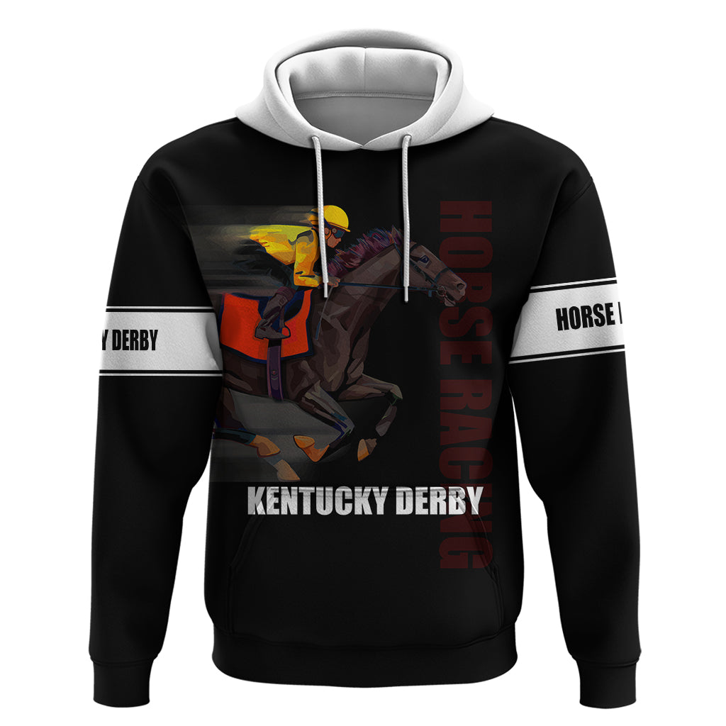 Kentucky Horse Racing Hoodie Sporty Style Black LT6 - Wonder Print Shop