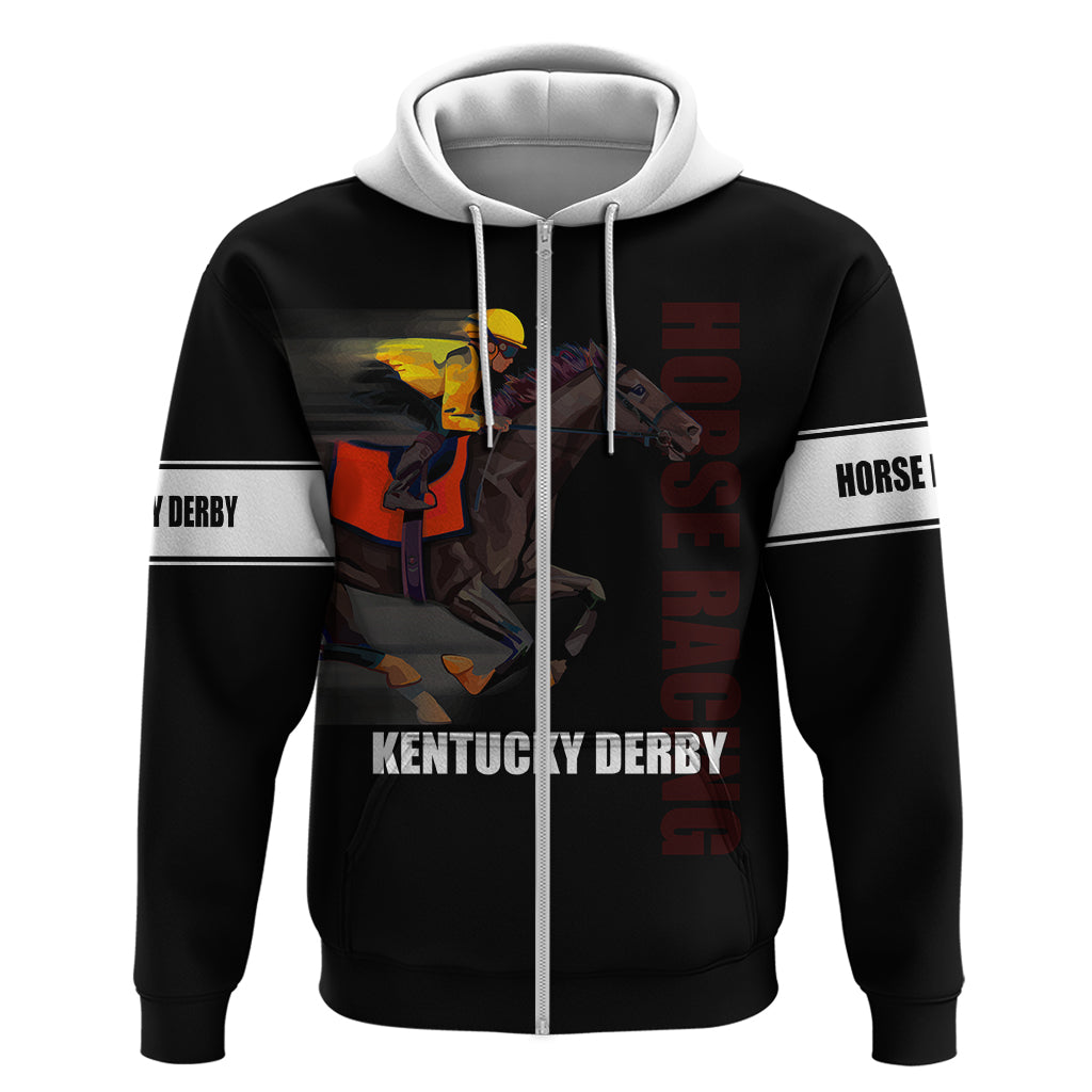 Kentucky Horse Racing Hoodie Sporty Style Black LT6 - Wonder Print Shop