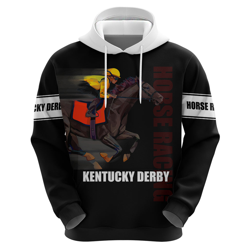Kentucky Horse Racing Hoodie Sporty Style Black LT6 - Wonder Print Shop