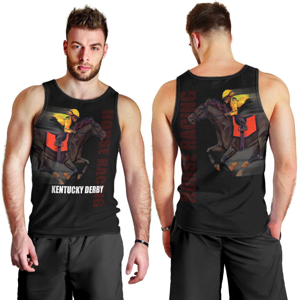 kentucky-derby-horse-racing-men-tank-top-sporty-style-black