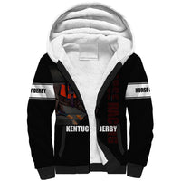 Kentucky Horse Racing Sherpa Hoodie Sporty Style Black LT6 - Wonder Print Shop