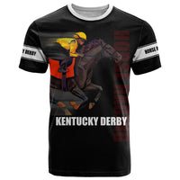 Kentucky Horse Racing T Shirt Sporty Style Black LT6 - Wonder Print Shop