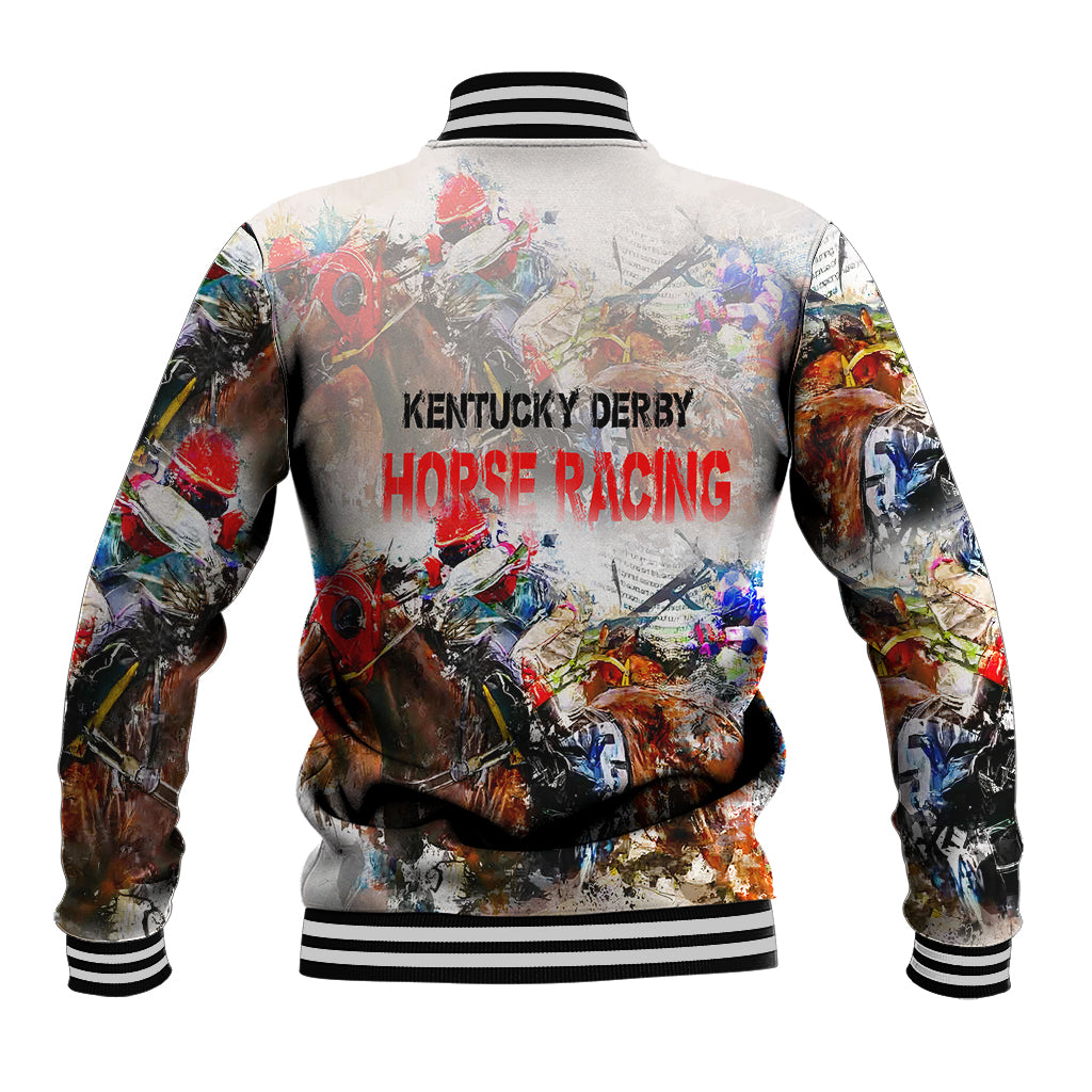 Horse Racing Baseball Jacket Art Style LT6 - Wonder Print Shop