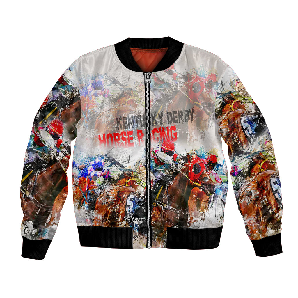 Horse Racing Bomber Jacket Art Style LT6 - Wonder Print Shop