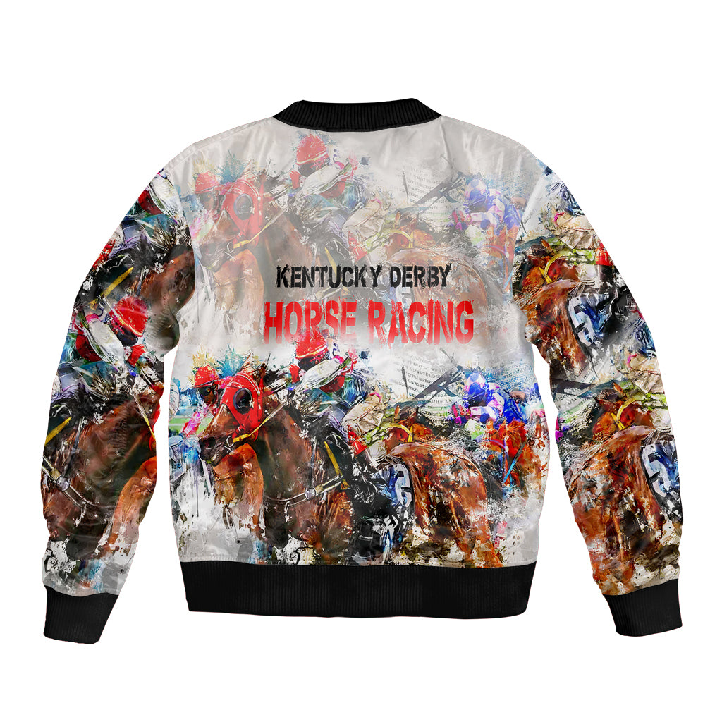 Horse Racing Bomber Jacket Art Style LT6 - Wonder Print Shop