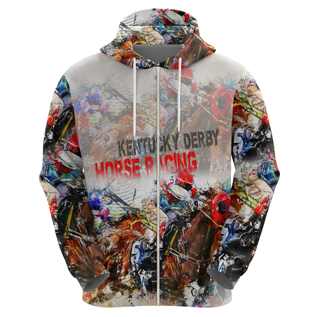 Horse Racing Hoodie Art Style LT6 - Wonder Print Shop