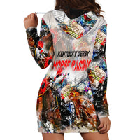 Horse Racing Hoodie Dress Art Style LT6 - Wonder Print Shop