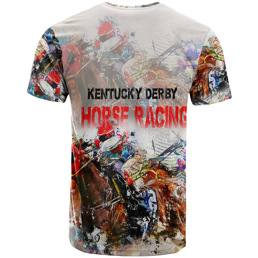 Horse Racing T Shirt Art Style LT6 - Wonder Print Shop