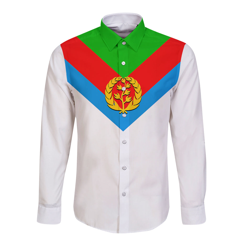Eritrea Day Long Sleeve Button Shirt Simple LT6 - Wonder Print Shop