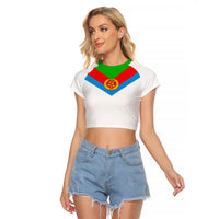 Eritrea Day Raglan Cropped T Shirt Simple LT6 - Wonder Print Shop