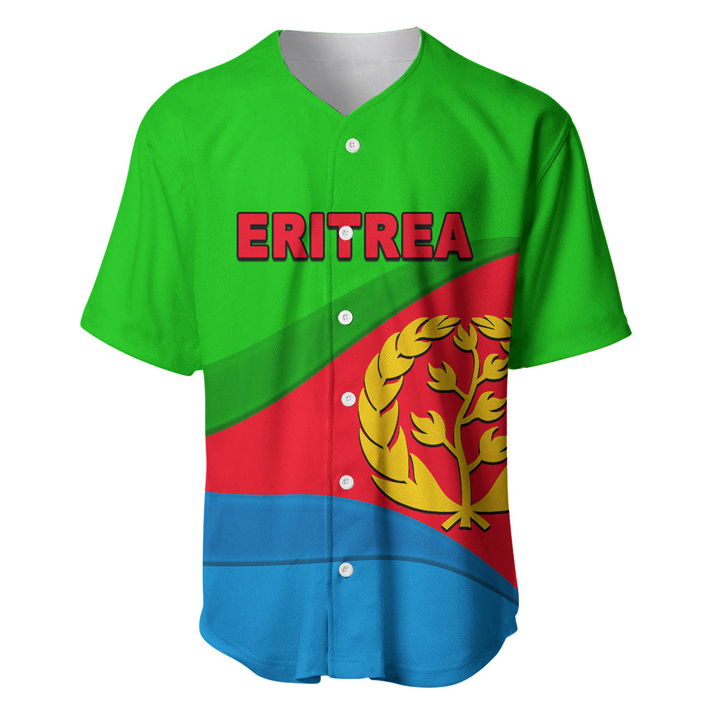 Eritrea Day Baseball Jersey Simple Flag LT6 - Wonder Print Shop