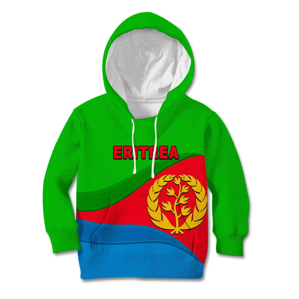 Eritrea Day Kid Hoodie Simple Flag LT6 - Wonder Print Shop